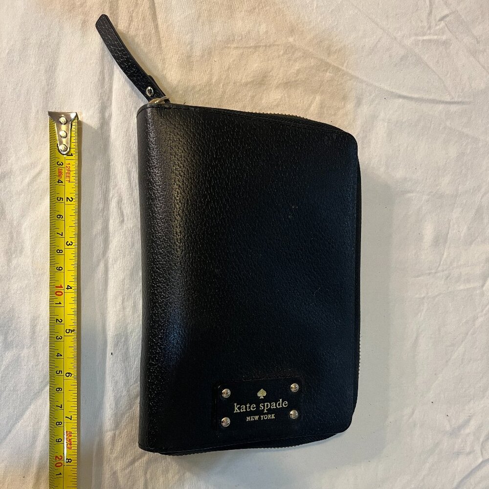Kate Spade black leather planner